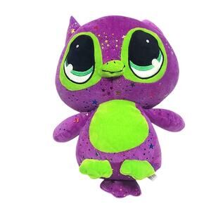 Owl plush purple green Halloween